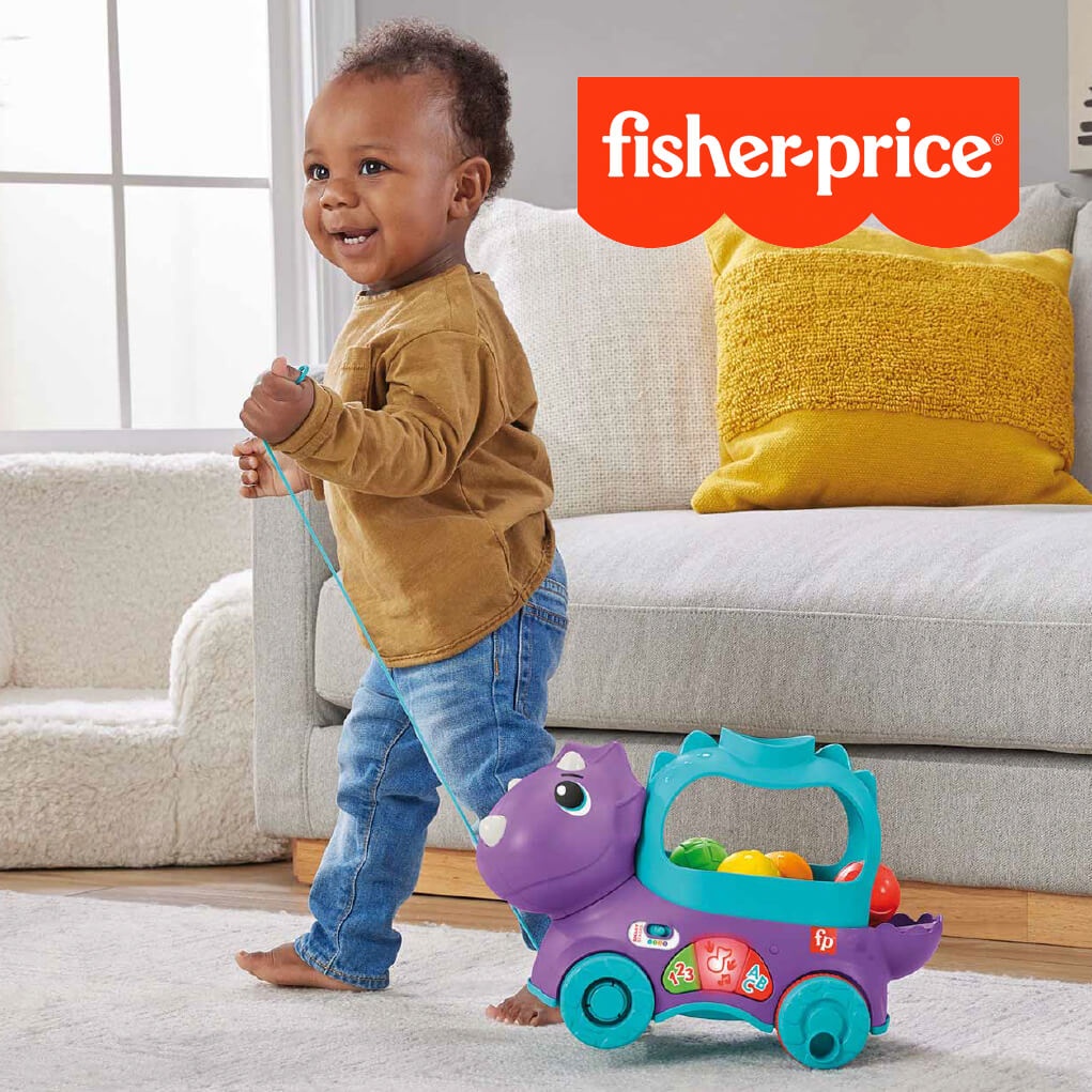 Bebé a brincar com brinquedo da fisher price